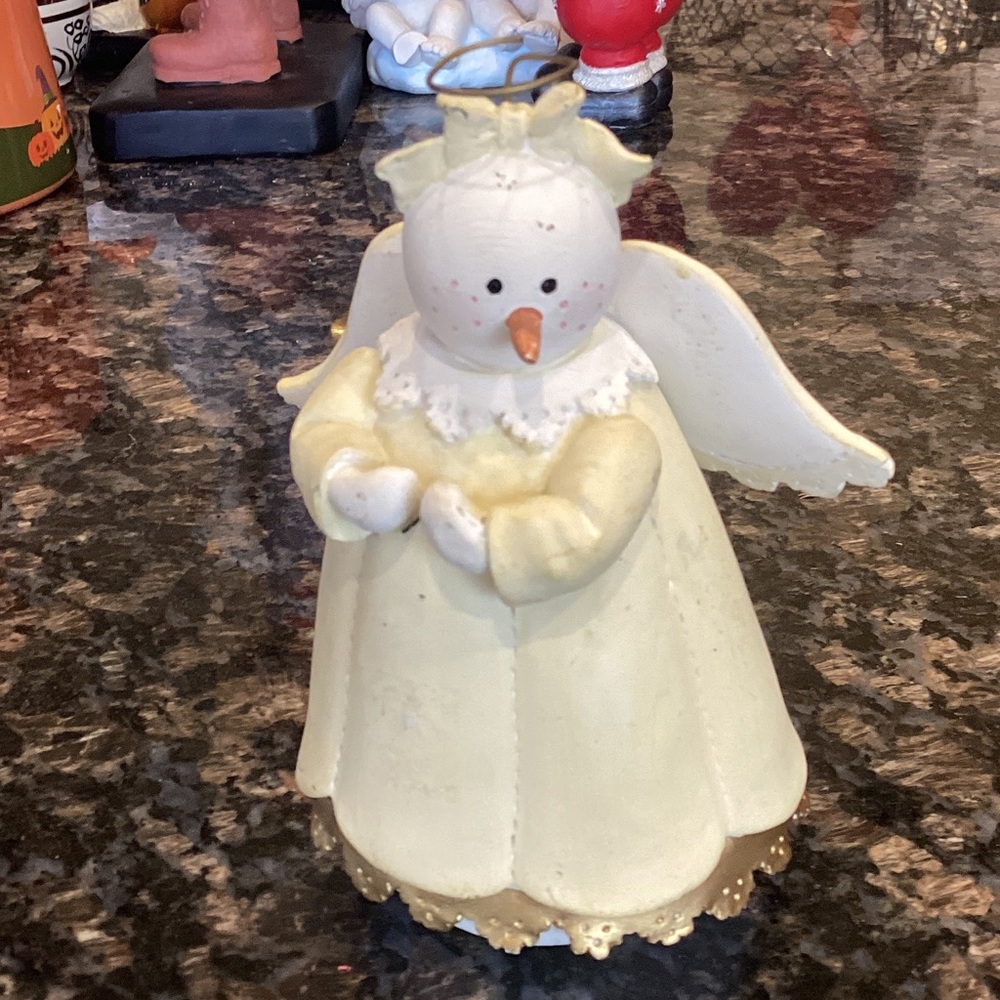 Charming Cream Angel Figurine
